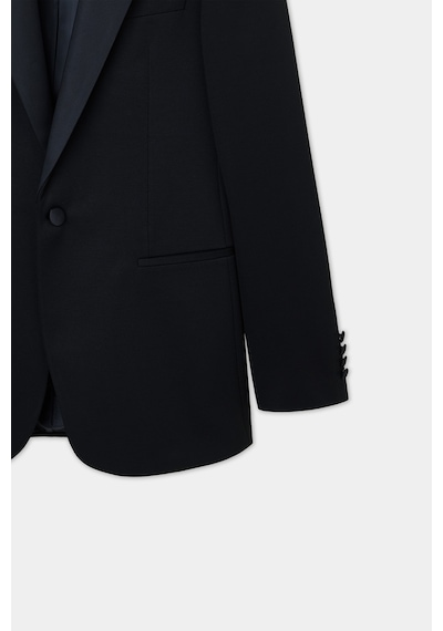 Twn Slim Fit Siyah Düz Smokin Takim Elbise 7ess5s206509m 001