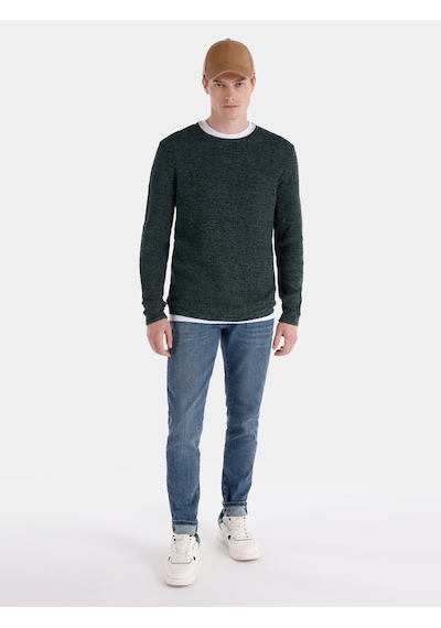 Colin's Colins Slim Fit Bisiklet Yaka Basic Yeşil Erkek Kazak Cl1065743 Yeşil