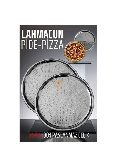 Zenvac Lahmacun Pizza Pide Pişirme Tepsisi 36 Cm 2 Li Set 721315 Zenvac29 Renkli