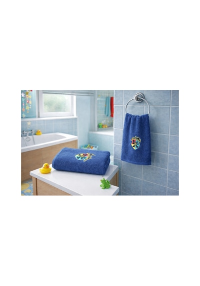Lisanslı 2'li El Ve Banyo Havlusu Lacivert