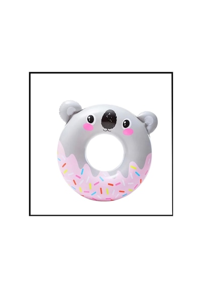 Uyguna-yakala 76 Cm-çocuk Yüzme Simidi Sevimli Koala Figürlü-mıt.009 Çok Renkli