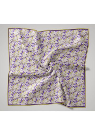 Silk Home Soft Eşarp 73091-11 Gümüş, Morcivert, Asit