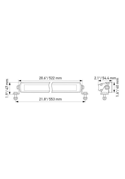 Hella Uzun Hüzme 12/24v 20" H3 Halojen Sol-sağ Far Hareketli Montaj 1fj358176-301