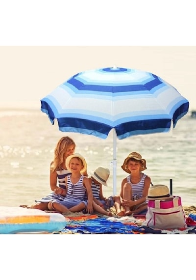 200 Cm Eğilebilen Plaj Şemsiyesi Polyester Ayarlı