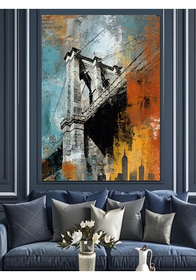Ahşap Tablo Soyut Sanat Köprü