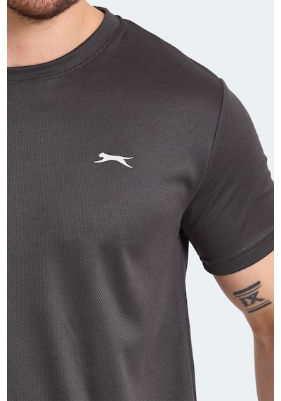Slazenger Odalıs 2 Li Set Erkek Tişört Siyah - Gri