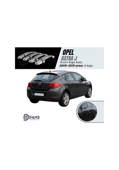 Opel Astra J Krom Kapı Kolu 4 Kapı 2009-2015 Arası P. Çelik