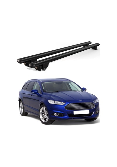 Kanca Ford Mondeo 2014 Ve Sonrası Uyumlu Siyah Kilitli Ara Atkı 120cm Port Bagaj Tavan Barı