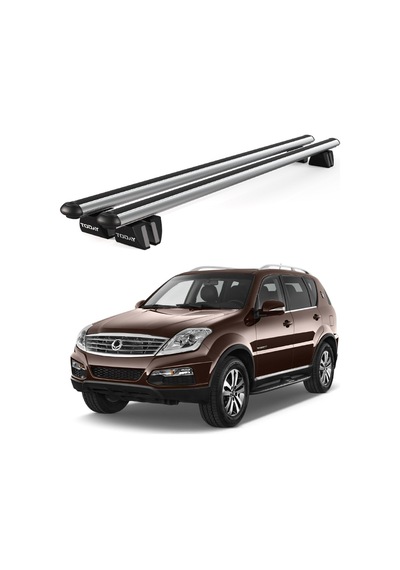 Pençe Ssangyong Rexton 2012-2017 Uyumlu Gri Ara Atkı Port Bagaj Tavan Barı
