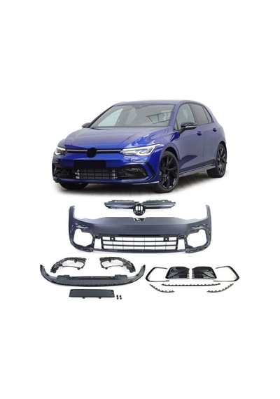 Vw Golf 8 R Ön Tampon Ve Panjur Seti 2021+