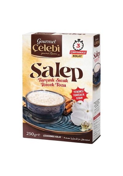 Tarçınlı Salep 250 Gr - Kolay Çırpılan Ve Yoğun Kıvamlı Sıcak Pratik Salep İçecek Tozu Hazır