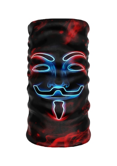 Bebo Store Extreme Outdoor Spor , Motorcu Ve Bisiklet Kullananlara Özel Desenli Buff Boyunluk Bandana Balaklava Smile-197 Çok Renkli
