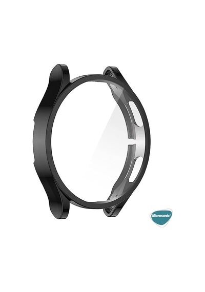 Samsung Galaxy Watch 6 Classic 43mm İçin Kılıf 360 Full Round Soft Silicone Siyah Galaxy Watch 6 Classic 43mm İle Uyumlu Kılıf - Siyah Çok Renkli Samsung Galaxy Watch 6 Classic 43mm İçin Kılıf 360 Full Round Soft Silicone Siyah Galaxy Watch 6 Classic 43mm İle Uyumlu Kılıf - Siyah Çok Renkli