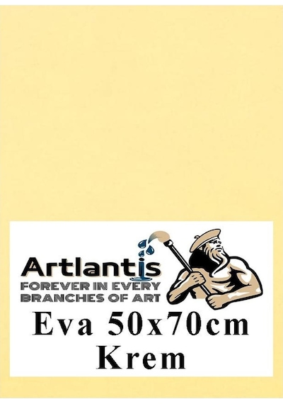 Krem Eva 50x70 Cm 1 Adet Eva Süngeri Okul Kreş Anasınıfı Elişi Etkinlikleri