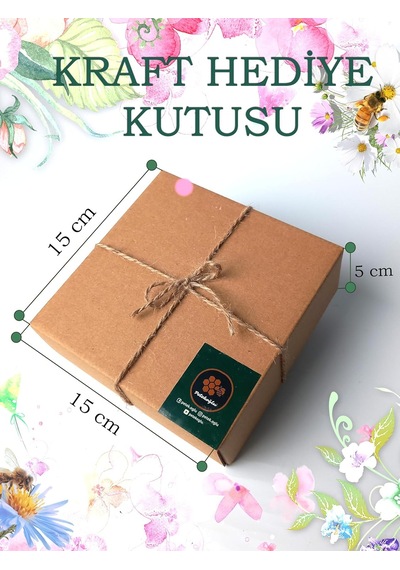 Petekoğlu Balmumu Mum Dekoratif Hediye Kutusu 4 Lü Set Doğal Petek Beeswax Candle Açmış Gül Mor Süslenmiş Açm Çok Renkli
