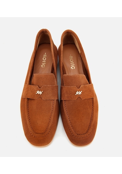 Hotiç Kadın Süet Deri Taba Yumuşak Dokulu Klasik Loafer 01ayh312410a430 Taba
