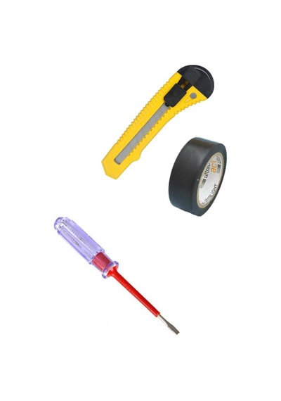 Kontrol Kalemi Seti Maket Bıçağı-kontrol Kalemi-elektirik Bandı 3 Set