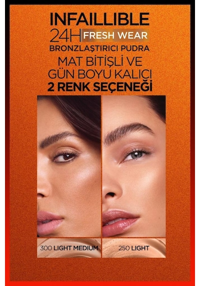 Loreal Parıs Infaıllıble Bronze Matte Bronzıng Powder 250 Lıght