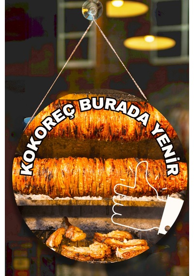 Yemek Dükkanı İçin Duvar Kapı Çift Taraflı Karşılama Tabelası, Kapı Duvar Reklam Tablo Süsü, 30 X 50 Cm