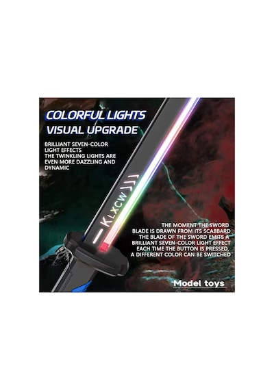 44 Cm Kıvılcım Çıkartan Özel Efektli Şarjlı Işın Kılıcı Sword Dazzlıng Lıght 1 Adet