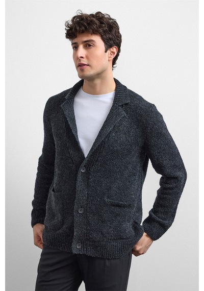 Backandbond Antrasit Regular Fit Hırka