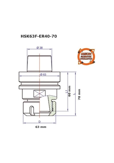 Hsk63f Er40 Takım Tutucu