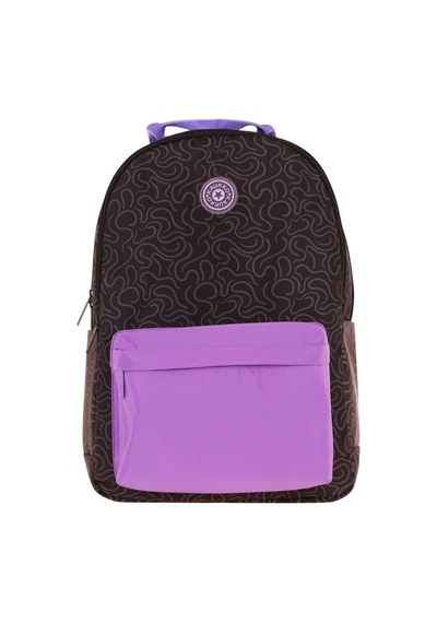 Kaukko Double Colors Üç Bölmeli Kız Çocuk Okul Ve Günlük Sırt Çantası - Siyah Mor - K1837 Siyah - Mor