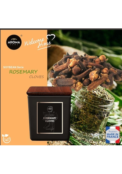 Aroma Home Soya Series Kokulu Mum Rosemary Cloves 155 G