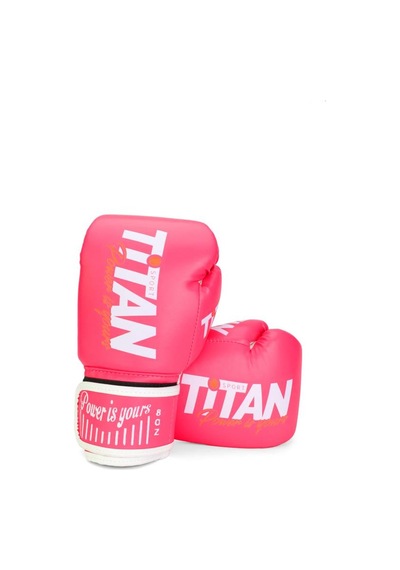 Titan Sport Pembe Camlı Model Serisi Özel Takım Set , Boks Kaskı, Boks Eldiveni, Dişlik, Bandaj