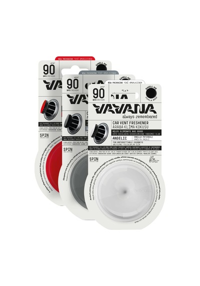 Vavana Spin Araba Klima Kokusu - Profesyonel Otomobil Kokusu Bpa & Sıvı İçermez 90 Gün Etkili Araç Parfümü 3'lü Set Neutral & Angelıc & Relaxed