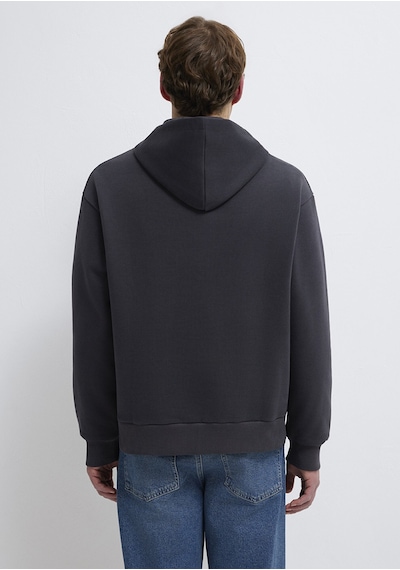 Mavi - Mavi Jeans Nakışlı Kapüşonlu Antrasit Sweatshirt 0s10545-70087 Antrasit