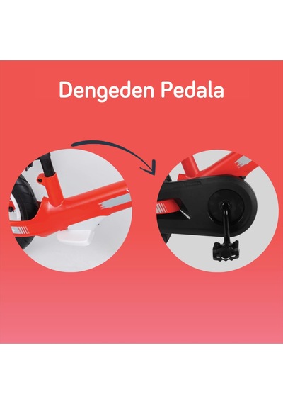 Smartrike Xtend 3'ü 1 Arada Büyüyen Çocuk Bisikleti, 3-7 Yaş İçin Dengeden Pedala Eğitim Bisikleti Kırmızı