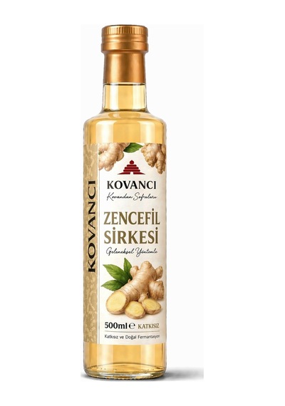 Zencefil Sirkesi 500 Ml-%100 Doğal Fermente & Katkısız