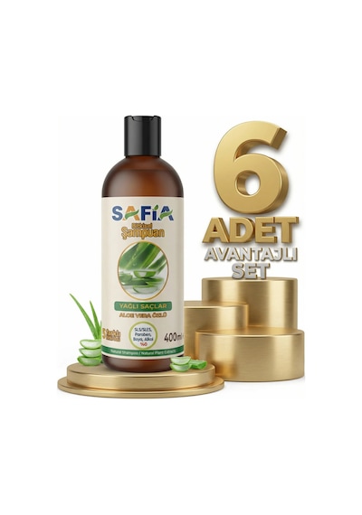 Safia Yağlı Saçlar İçin Şampuan 6x400 Ml