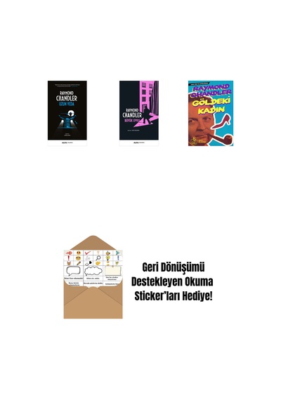 Uzun Veda + Büyük Uyku + Göldeki Kadın Cep Boy + Okuma Sticker'ları