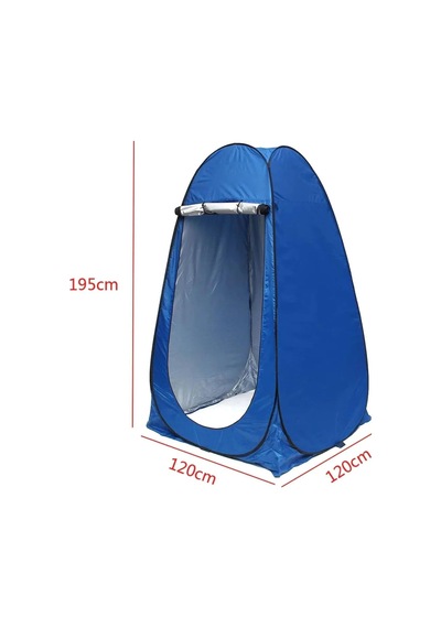 Vothoon Otomatik Wc Portatif Giyinme Çadırı 120x120x190 Cm Mavi