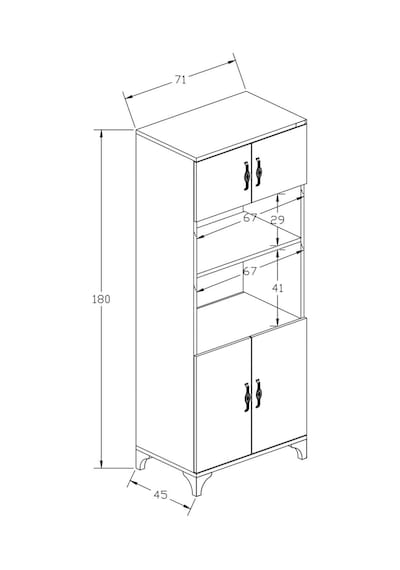 % 100 Mdf Çok Amaçlı Dolap, Fırın Ve Mikro Fırınlık Dolap Beyaz Beyaz Beyaz % 100 Mdf Çok Amaçlı Dolap, Fırın Ve Mikro Fırınlık Dolap Beyaz Beyaz Beyaz