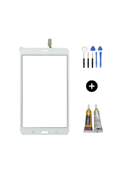 Samsung Galaxy Tab 4 Sm-t230 Uyumlu Hk Dokunmatik Beyaz + Montaj Seti