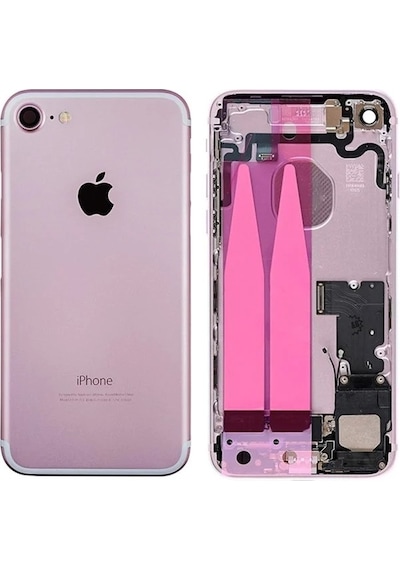 Apple Uyumlu iPhone 7 Full Dolu Kasa Kapak + Tamir Seti Senalstore Kırmızı