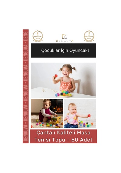 Masa Tenisi Pinpon Topu Çantalı Kaliteli Etkinlik 60 Adet Beyaz Canlı Ping Pong Sekme