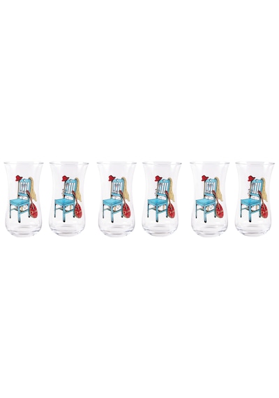 Anason İşleri Nazenin Rakı Bardağı İnce Belli 6'lı Set