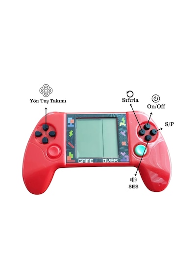 Taşınabilir Tetris Oyun Konsolu Renkli Retro Oyun Aleti Çocuklar İçin Eğlenceli Mini Konsol