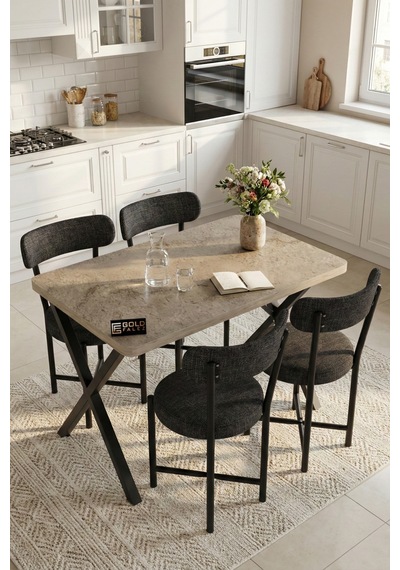Mutfak Masası 4 Sandalyeli Set 110x70 Cm Modern Bahçe Cafe Masa Takımı 4 Kişilik Tedy 9883 Anstrasit Çok Renkli Mutfak Masası 4 Sandalyeli Set 110x70 Cm Modern Bahçe Cafe Masa Takımı 4 Kişilik Tedy 9883 Anstrasit Çok Renkli