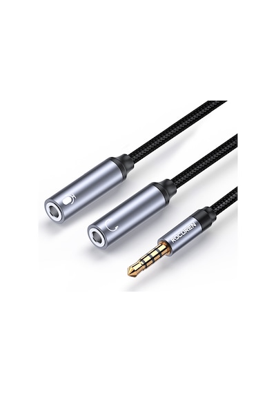 Rocoren Hi-fi Trrs Mikrofon Ve Kulaklık Birleştirici 3.5mm Y Jack Kablo