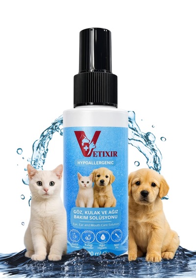 Kedi Köpek Göz Kulak Ağız Temizleme Losyonu Hipoalerjenik Pet Bakım Deri Temizleme Spreyi 100ml