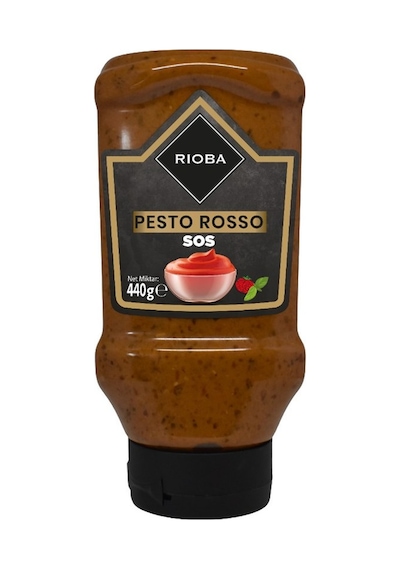 Rıoba Pesto Rosso Sos 440 G - Güneşte Olgunlaşmış Domatesli Makarna Sosu 2'li Ekonomik Paket - Tarı