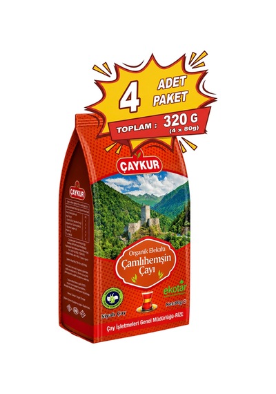 Organik Elekaltı Çamlıhemşin Çayı 80 Gr. Dörtlü Paket
