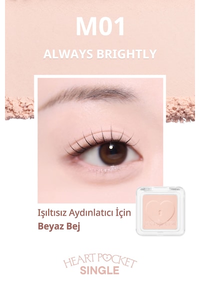 Peripera Heart Pocket Single M01 Always Brightly M01