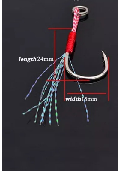 Jig Assist İğnesi - 3 Adet - Jig Yardımcı Kanca - 110 - 160 Gr