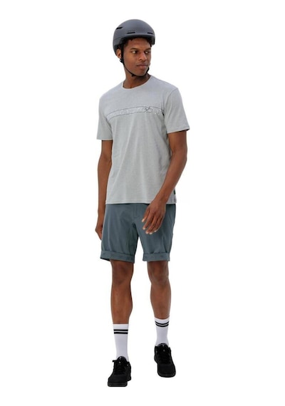 Vaude Cyclist V Bisiklet Yaka Erkek T-shirt 42125 Pigeon Grey